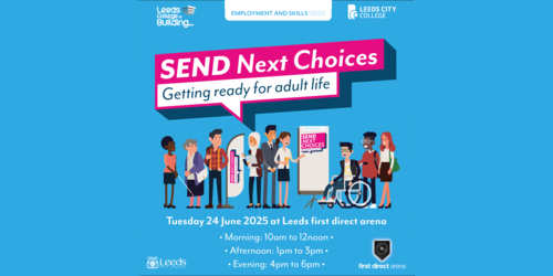 Banner for the SEND Next Choices Event Tue 24th June 2025